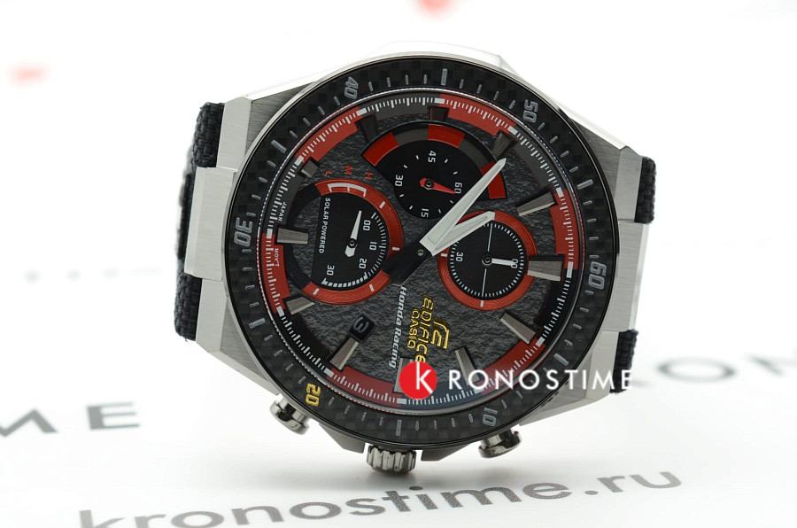 Часы Casio Edifice EFS-560HR-1A — кожа + текстиль, мужские