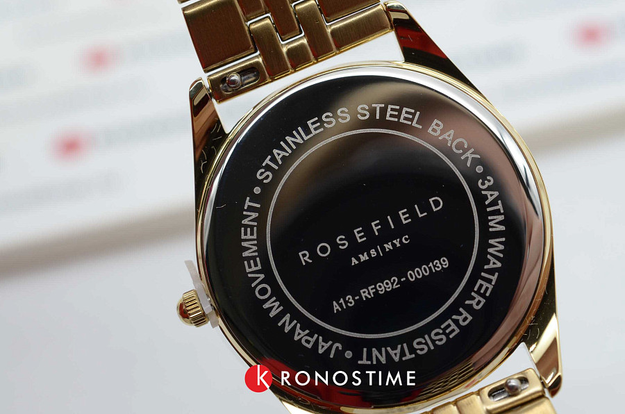 Часы Rosefield The Ace ACBKG-A13 — женские, золотистый