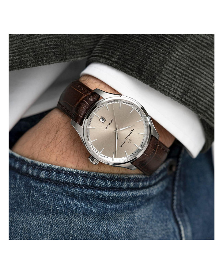 Часы Hamilton Jazzmaster Gents Auto H32475520 — механические, сталь металл