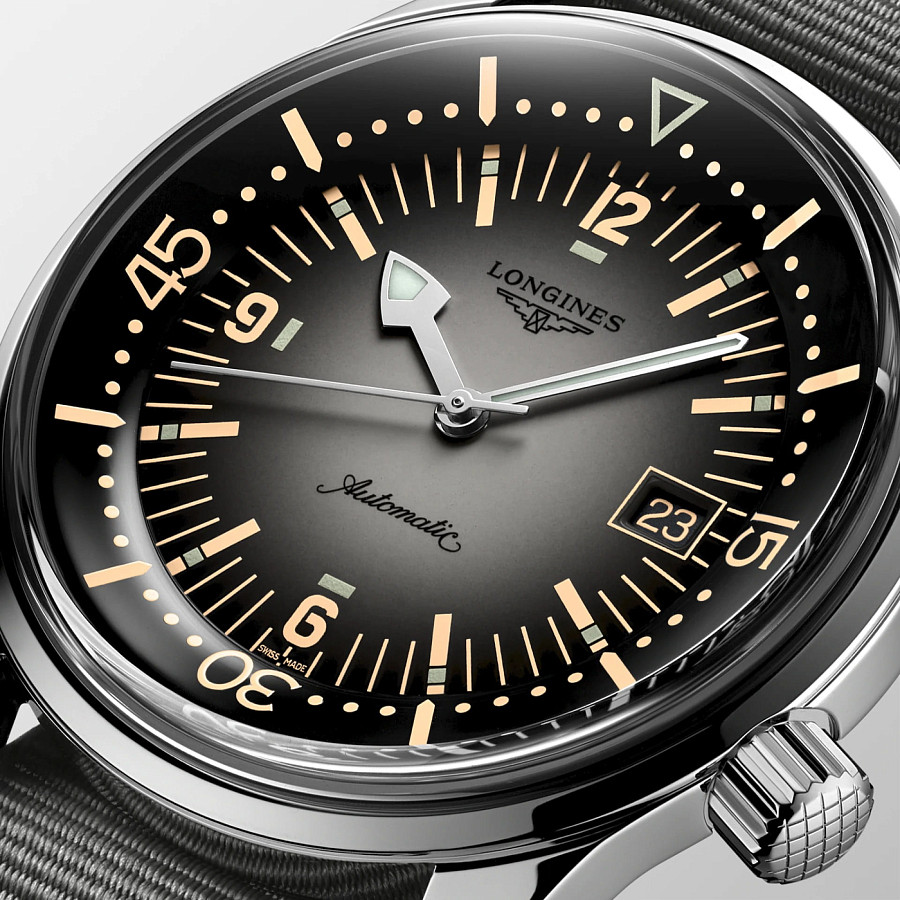 Часы Longines Legend Diver Watch L3.774.4.70.2 — механические, металл сталь