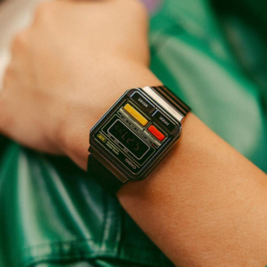 Часы Casio Vintage A120WEGG-1B (A120WEGG-1BEF) — металл сталь, Япония