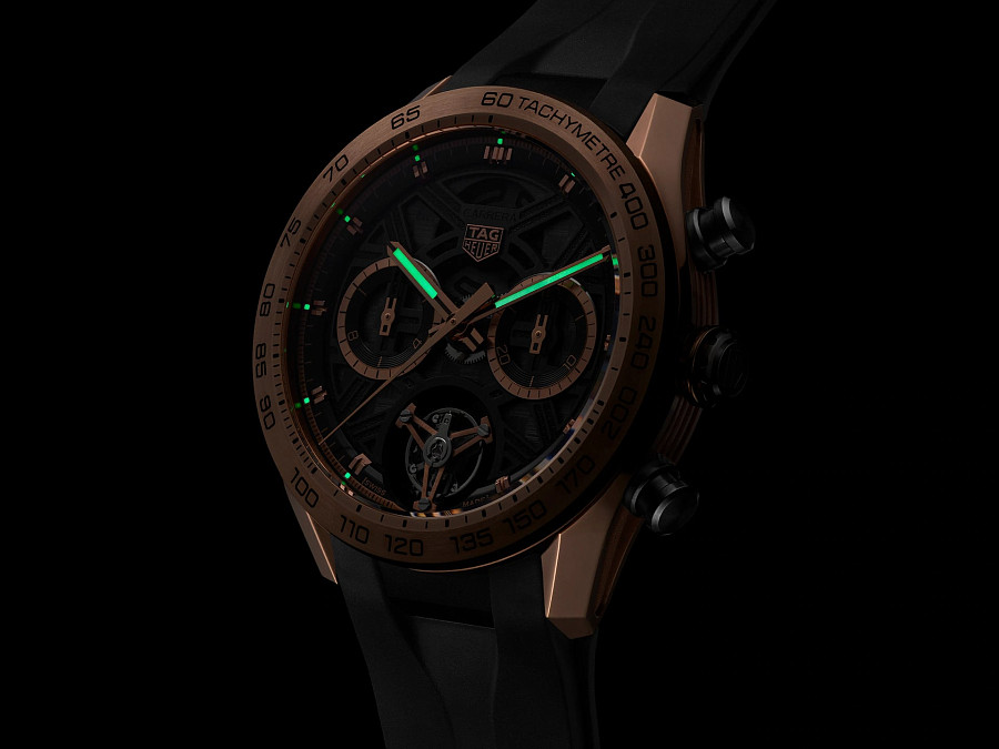 Часы TAG Heuer Carrera Chronograph Extreme Sport CBU5050.FT6273 — механические, золото титан
