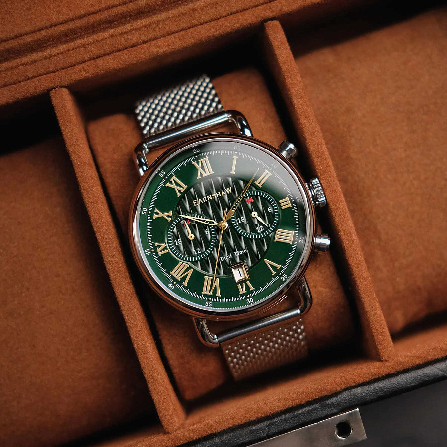 Часы Earnshaw Investigator ES-8194-33 — сталь металл, Англия