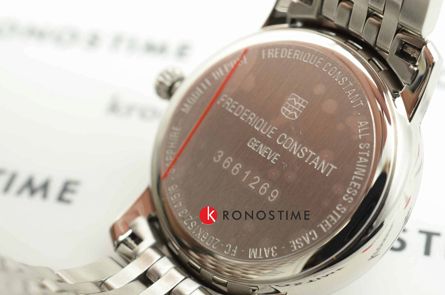 Часы Frederique Constant Slimline Ladies Moonphase FC-206MPWD1S6B — женские, нержавеющая сталь