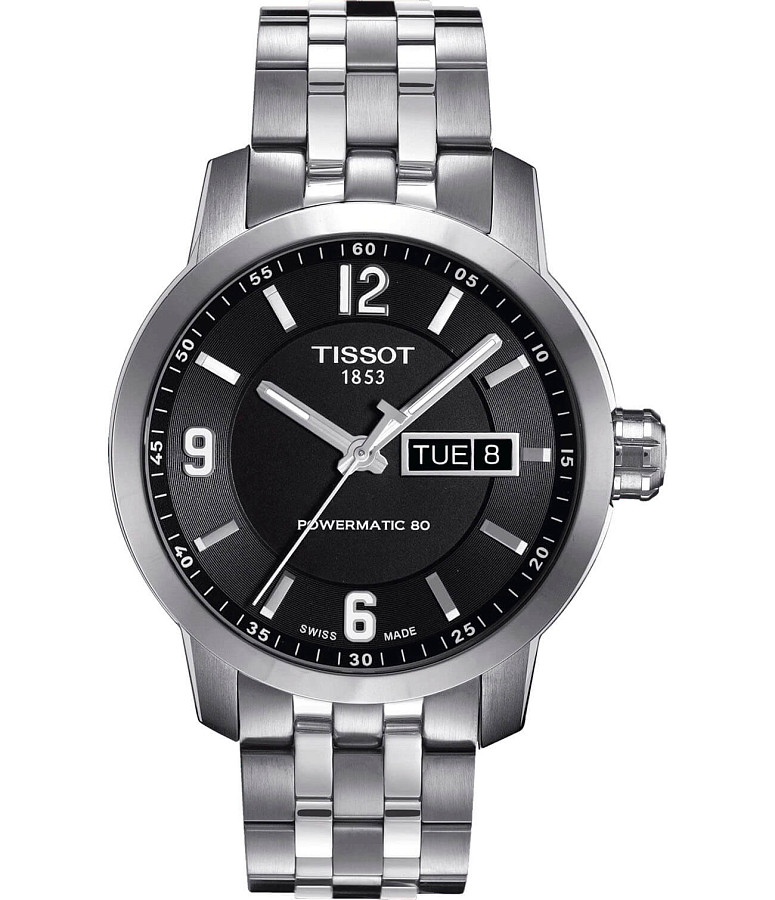 Часы Tissot PRC 200 Powermatic 80 T055.430.11.057.00 — мужские, черный