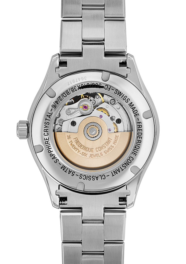 Часы Frederique Constant Ladies Automatic Double Heart Beat FC-310WDHB3BD6B — сталь металл, Швейцария