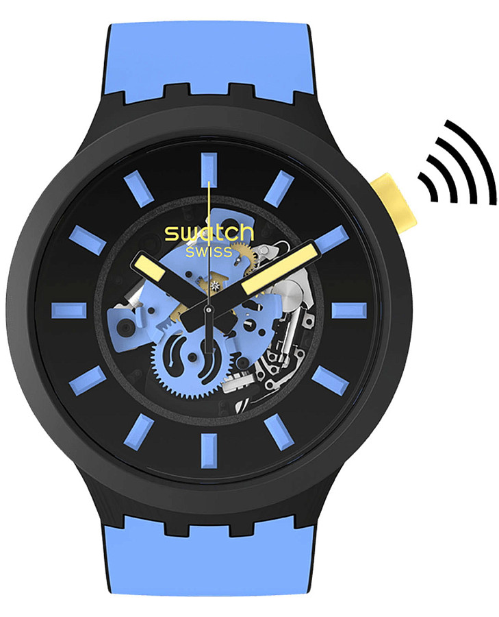 Часы Swatch Big Bold BioCeramic Pay! SB03B112-5300 — мужские