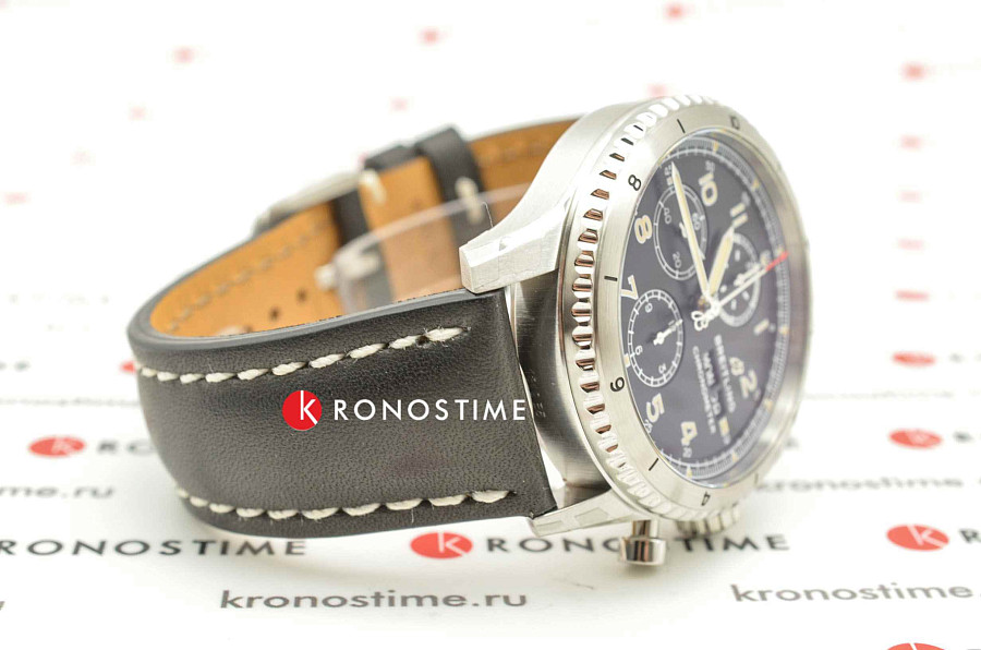 Часы Breitling Aviator 8 Chronograph 43 A13316101B1X1 — мужские, кожаный