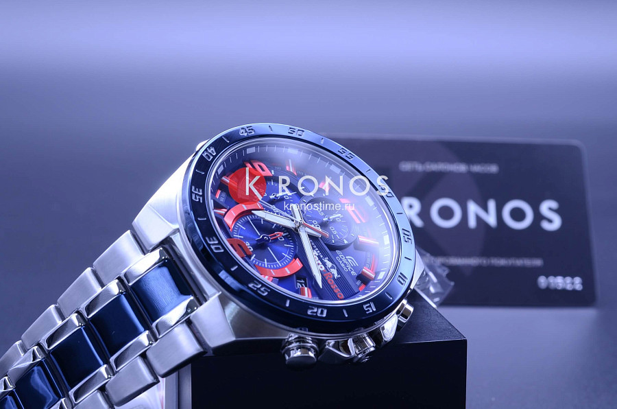 Часы Casio Edifice EFR-564TR-2A — кварцевые, сталь металл