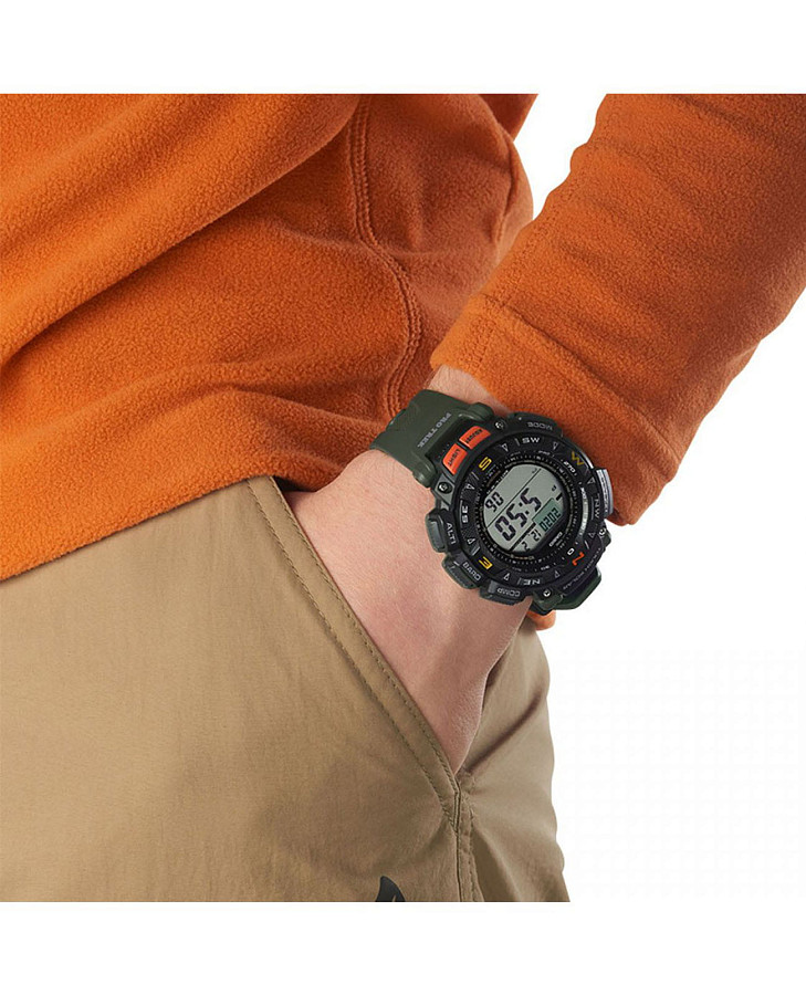 Часы Casio Pro Trek PRG-240-3 — электронные, пластик