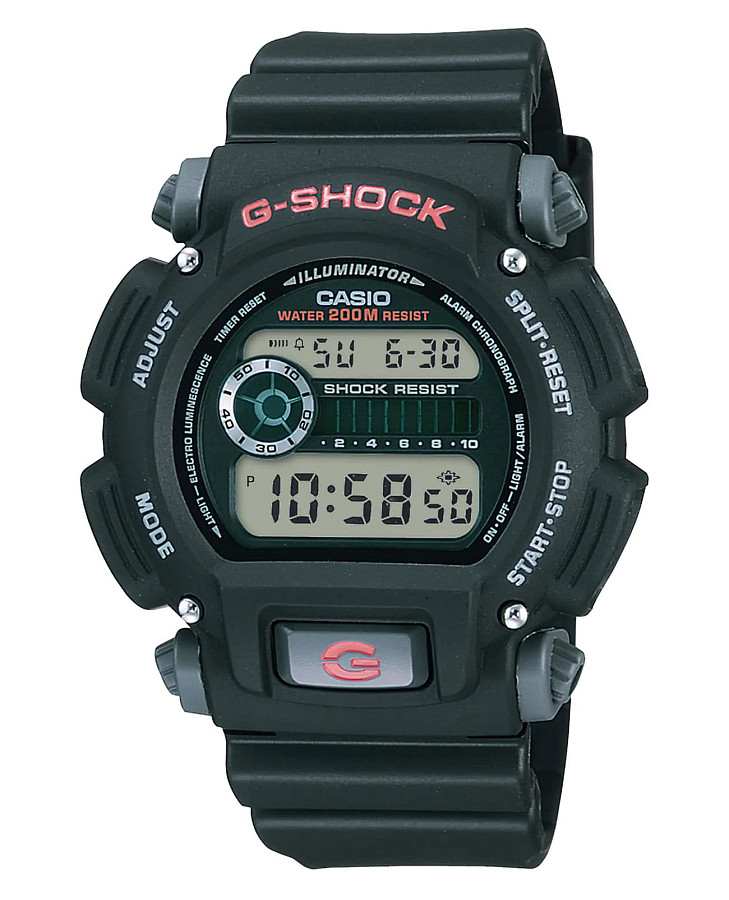 Часы Casio G-Shock DW-9052-1VDR (DW-9052-1V) — мужские, серый