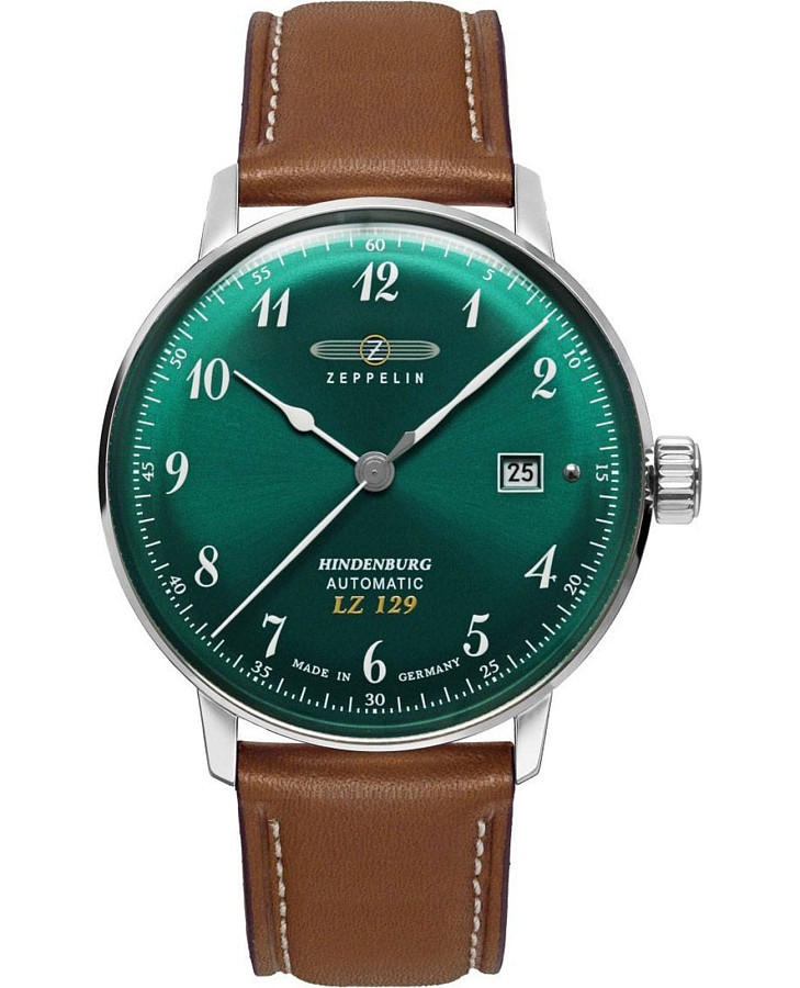Часы Zeppelin LZ 129 Hindenburg Automatic 80564 — мужские, зеленый