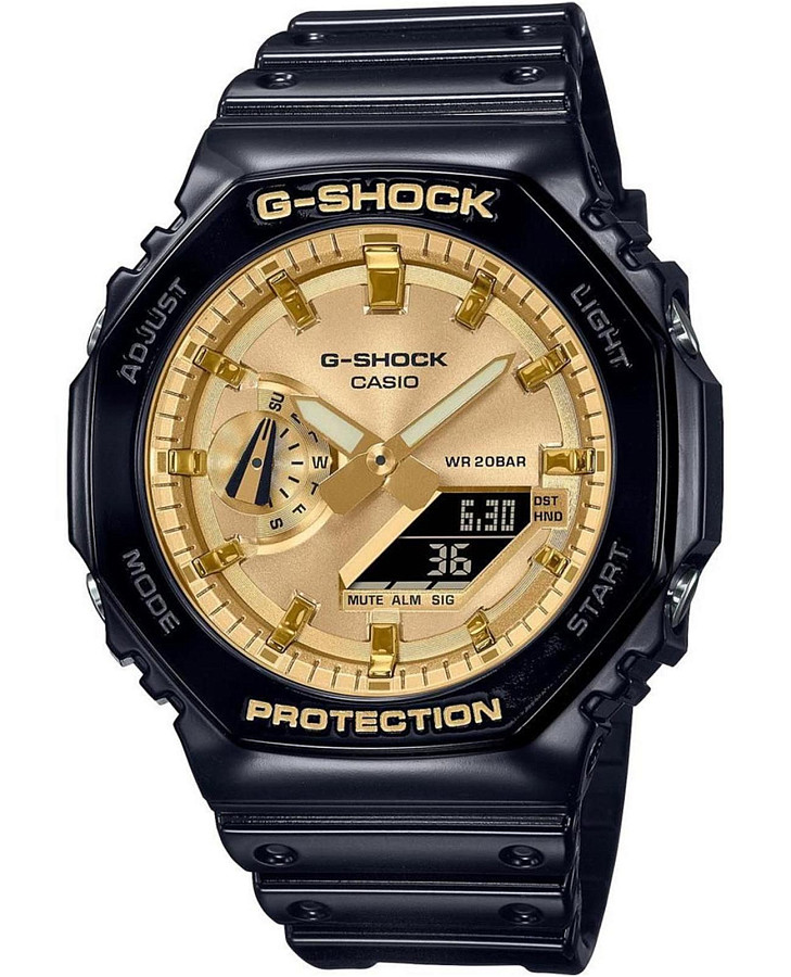 Часы Casio G-Shock GA-2100GB-1AER — мужские, золотой