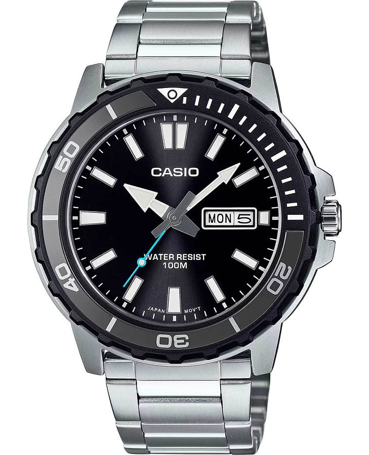 Часы Casio Collection MTD-125D-1A3 — мужские, черный