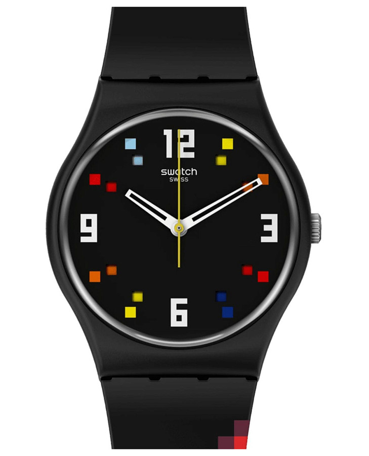 Часы Swatch Gent Biosourced Standard SO28B705 — женские, черный