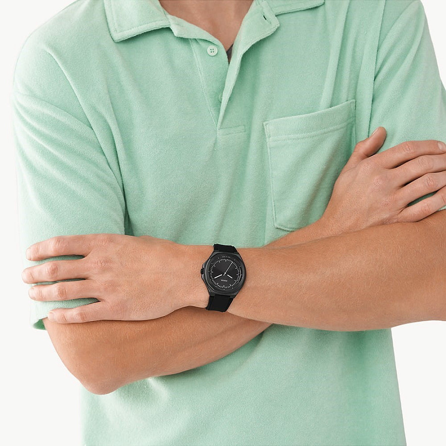 Часы Fossil Evanston BQ2769 — кварцевые, металл сталь