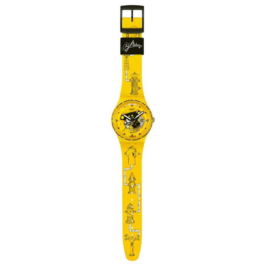 Часы Swatch New Gent Biosourced SO29J101 — кварцевые, пластик