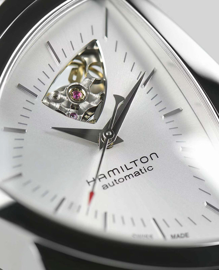 Часы Hamilton Ventura Open Heart Auto H24515552 — механические, сталь