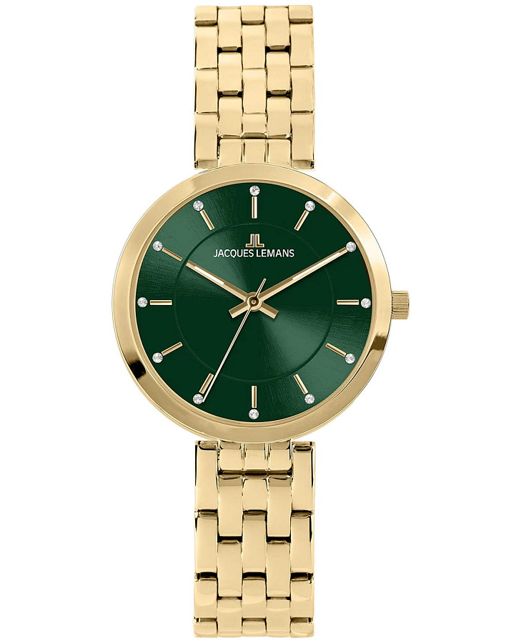 Часы Jacques Lemans Milano 1-2211G — женские, зеленый