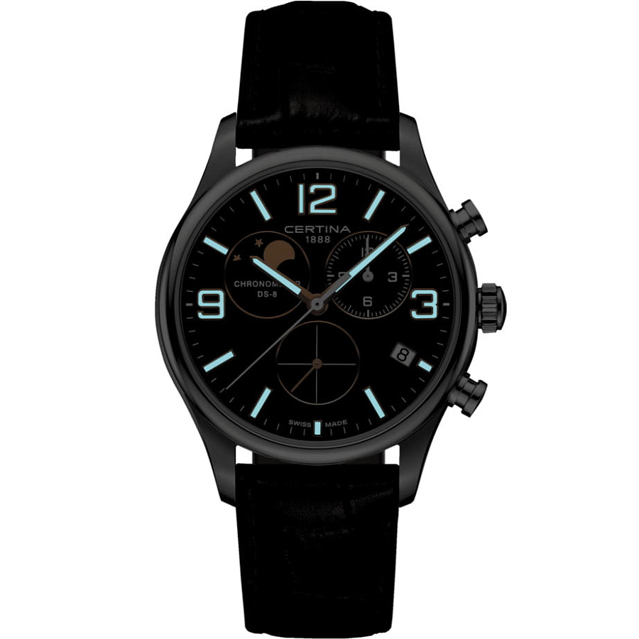 Часы Certina DS-8 Moon Phase C033.460.16.087.00 — кварцевые, сталь металл