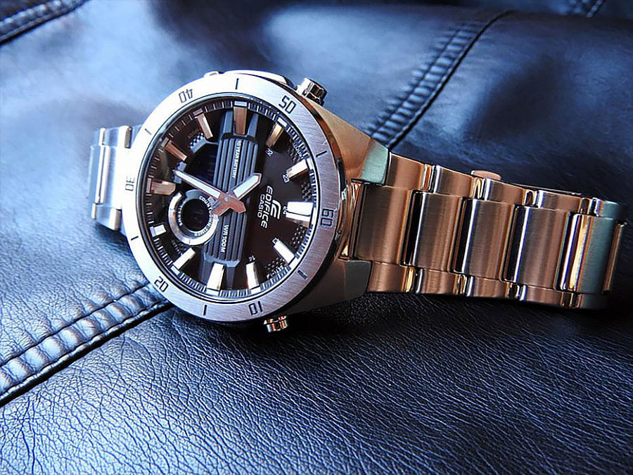 Часы Casio Edifice ERA-110D-1A — черный, сталь металл