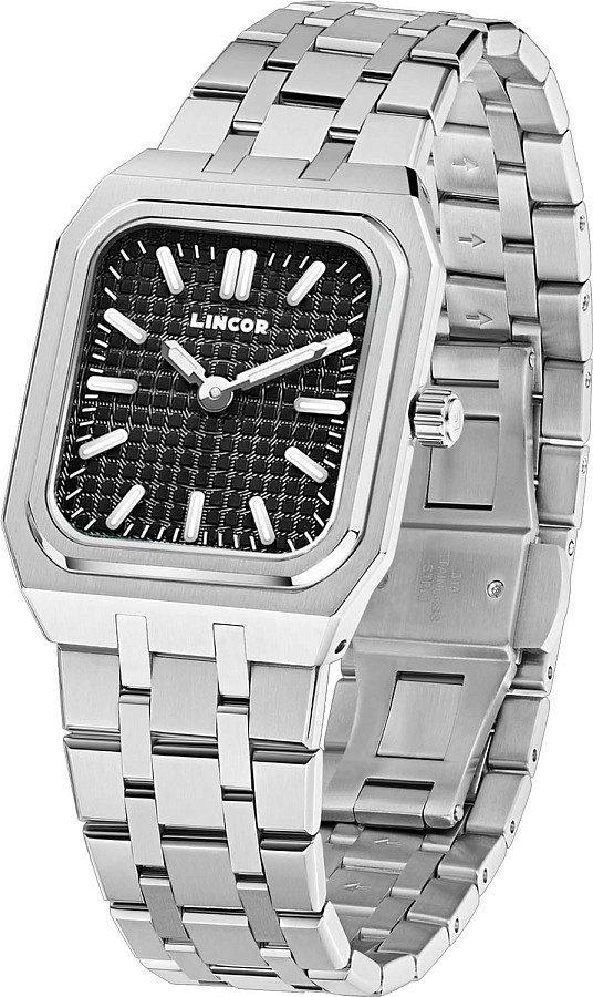 Часы Lincor Uni 4155B-1 — кварцевые, сталь металл