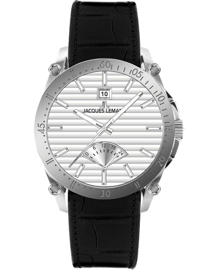 Часы Jacques Lemans Derby 1-2202F — мужские, серебристый