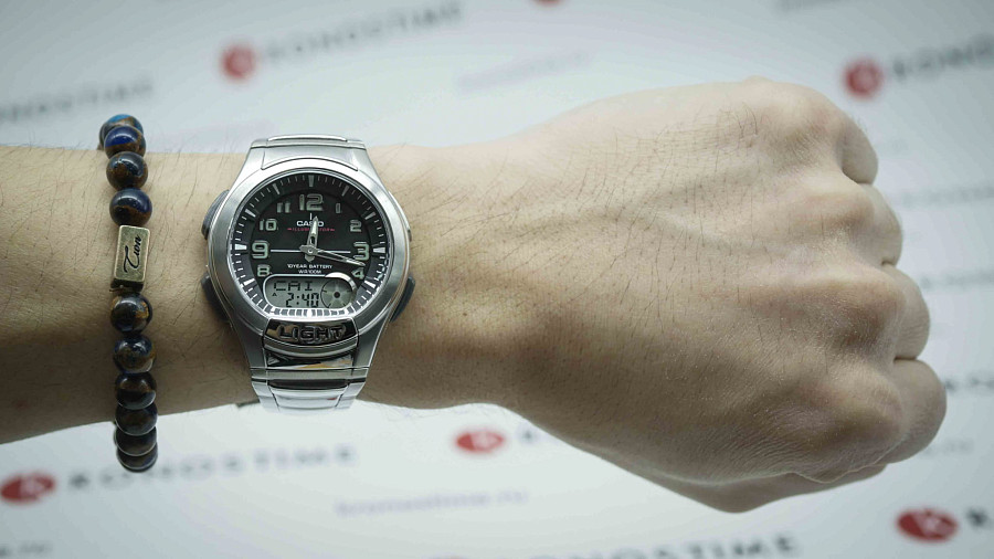 Часы Casio Collection AQ-180WD-1B — кварцевые, Япония, мужские