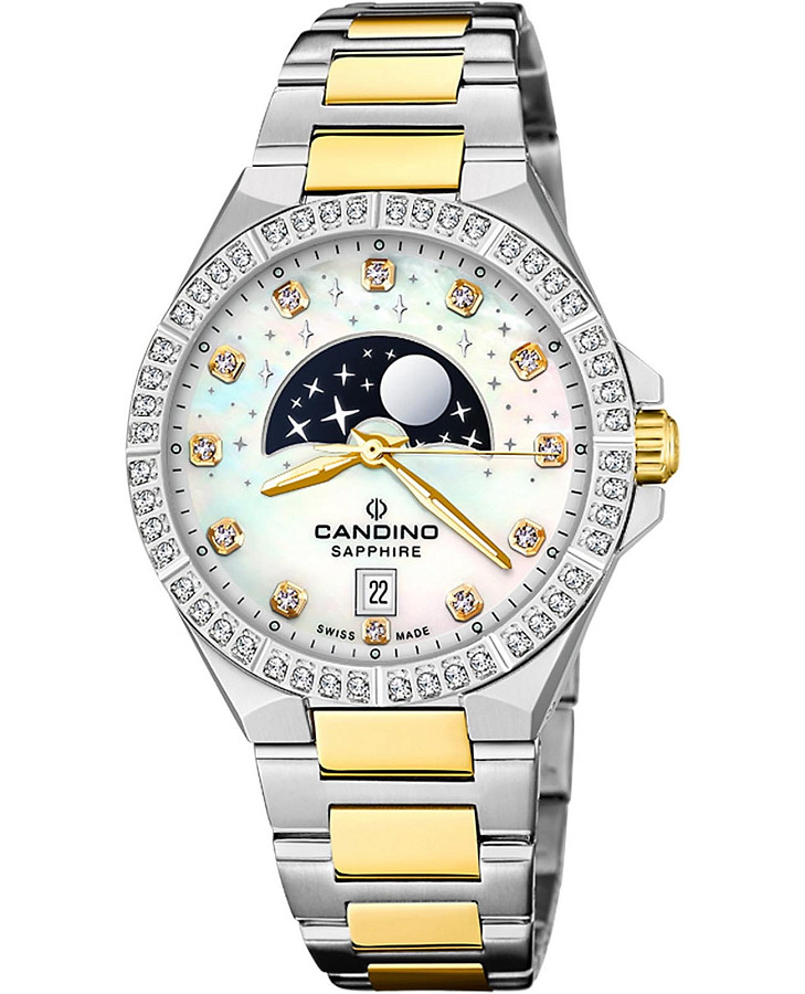 Часы Candino Lady Elegance Moonphase C4761/1 — женские, перламутровый