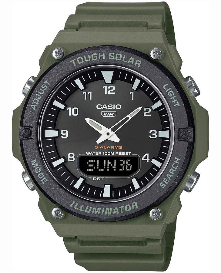 Часы Casio Collection Standard AQ-S820W-3B — мужские, черный