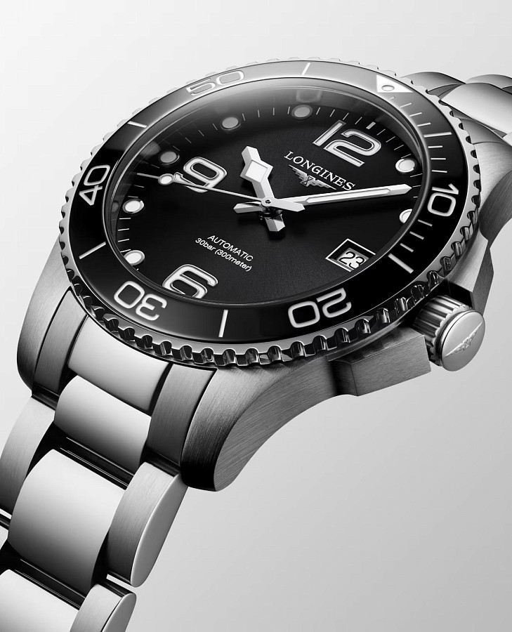 Часы Longines HydroConquest L3.780.4.56.6 — мужские, серебристый