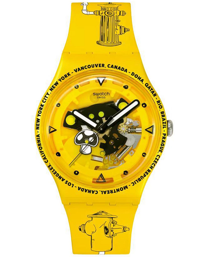 Часы Swatch New Gent Biosourced SO29J101 — женские, прозрачный