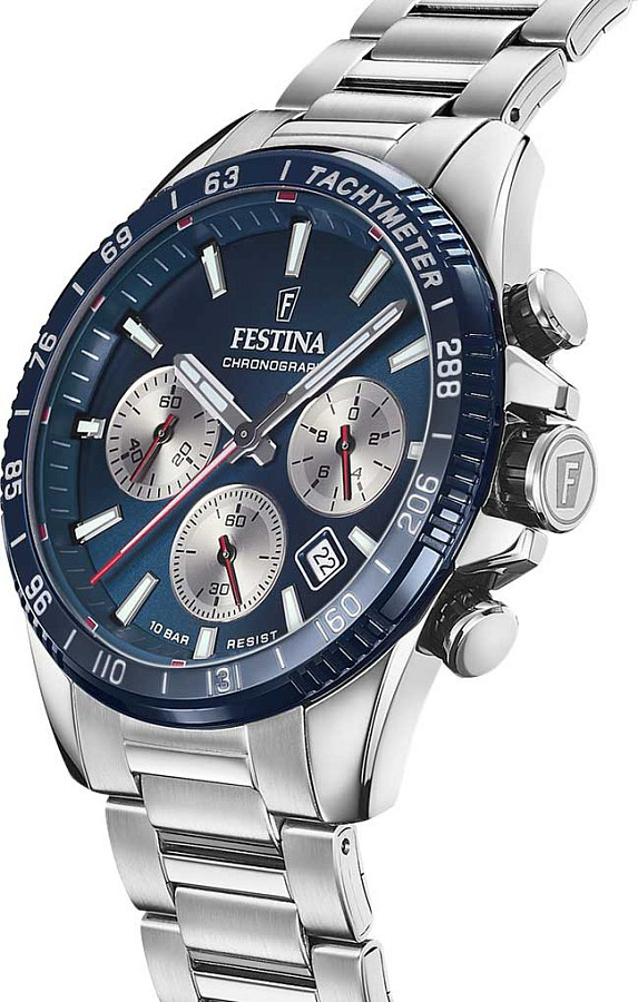 Часы Festina Timeless Chrono F20560/2 — сталь металл, Испания