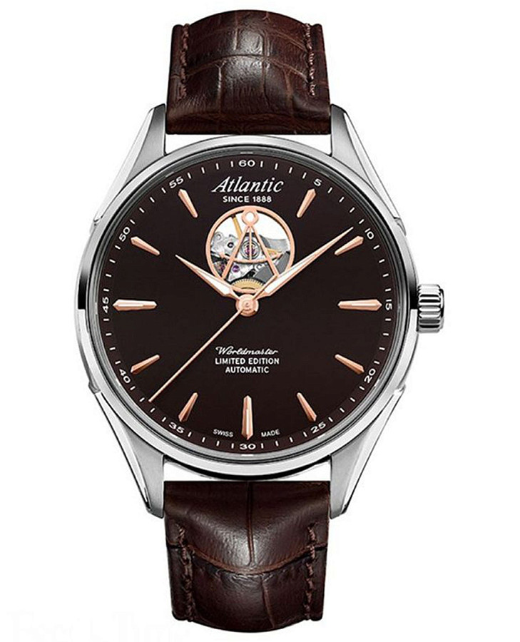 Часы Atlantic Worldmaster Automatic Limited Edition 52780.41.81R — мужские, коричневый