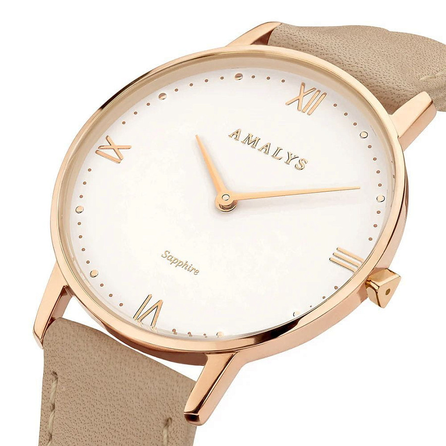 Часы Amalys Kelly AMW-186 — белый, сталь металл