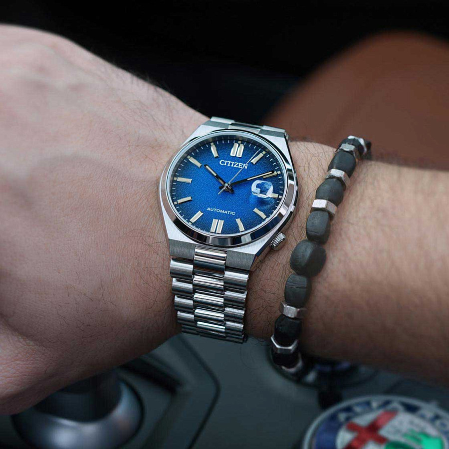 Часы Citizen Tsuyosa NJ0151-88L — синий, сталь металл