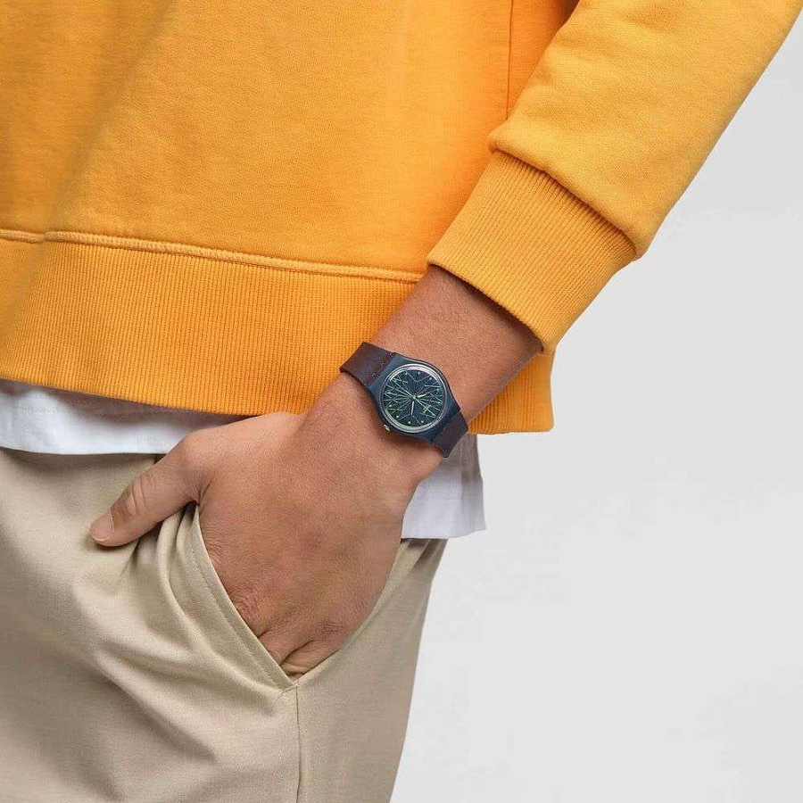 Часы Swatch Gent Biosourced Standard SO28N117 — женские, силикон