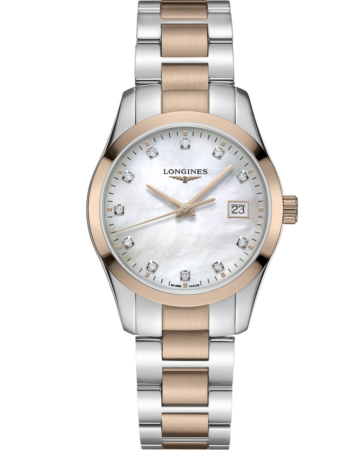 Часы Longines Conquest Classic L2.386.3.87.7 — женские, перламутровый
