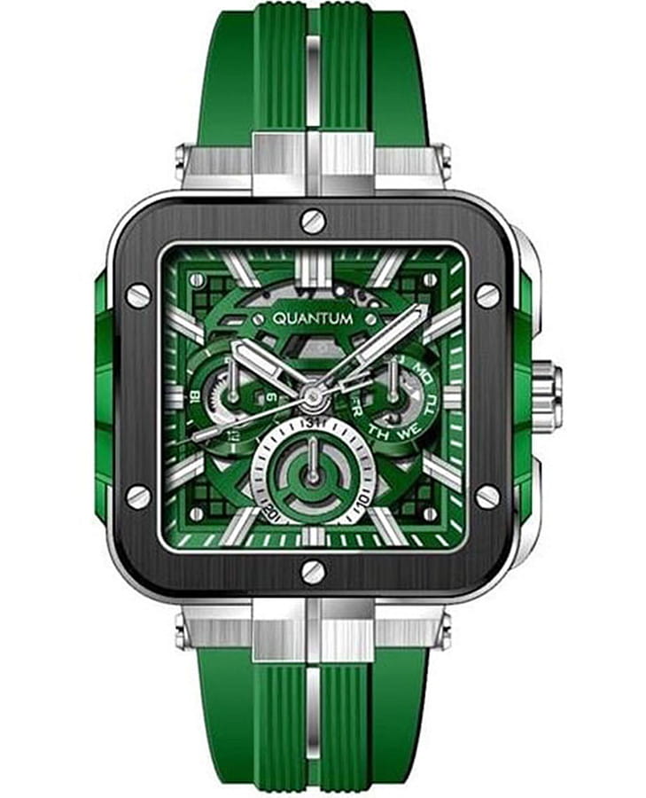 Часы Quantum Powertech PWG1102.377 — мужские, зеленый