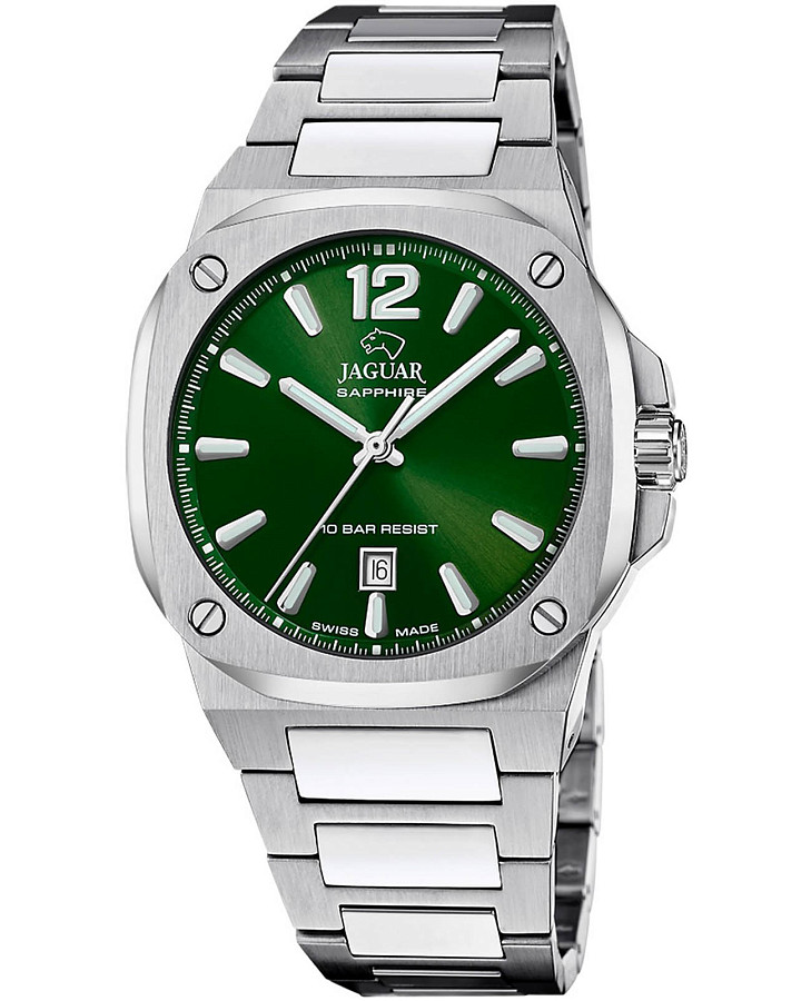 Часы Jaguar Rond Carre J1024/2 — мужские, зеленый