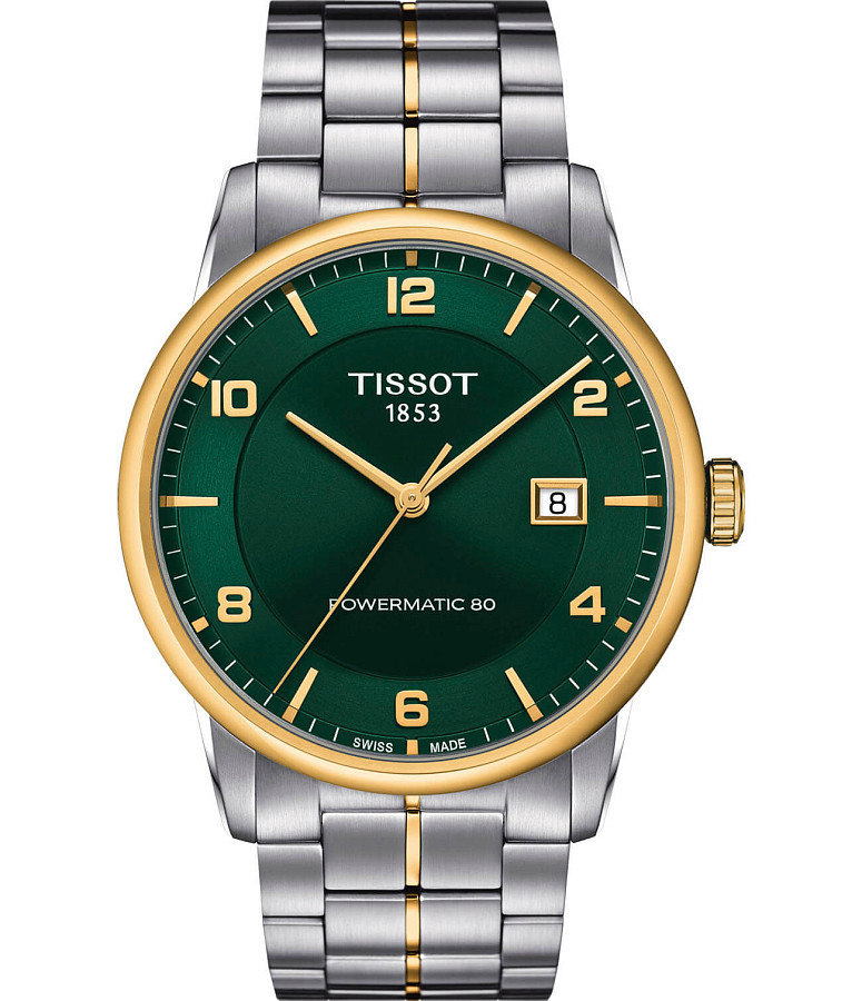 Часы Tissot Luxury Powermatic 80 T086.407.22.097.00 — мужские, зеленый