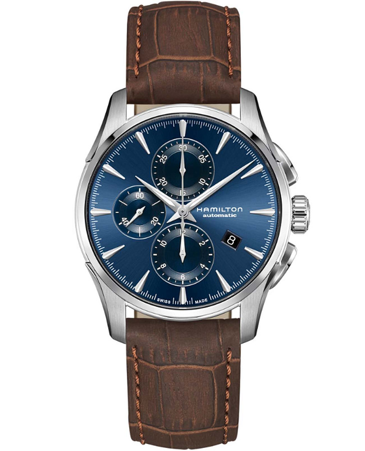 Часы Hamilton Jazzmaster Auto Chrono H32586541 — мужские, синий