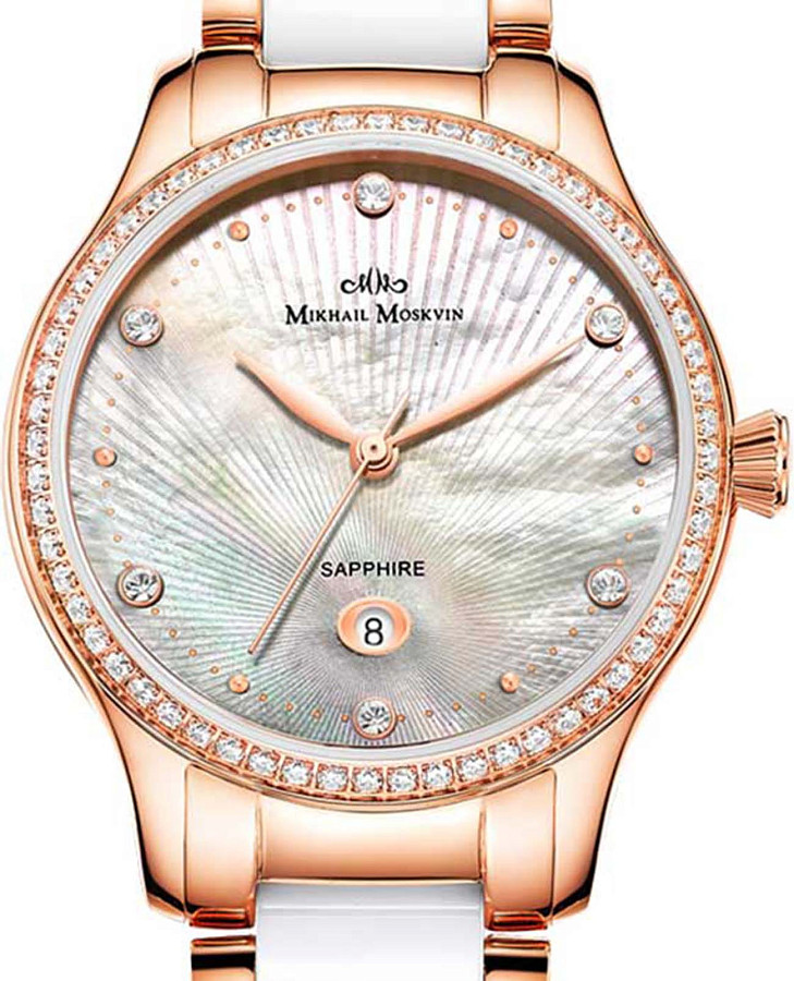 Часы Михаил Москвин Elegance 1191S18B1 — кварцевые, металл сталь