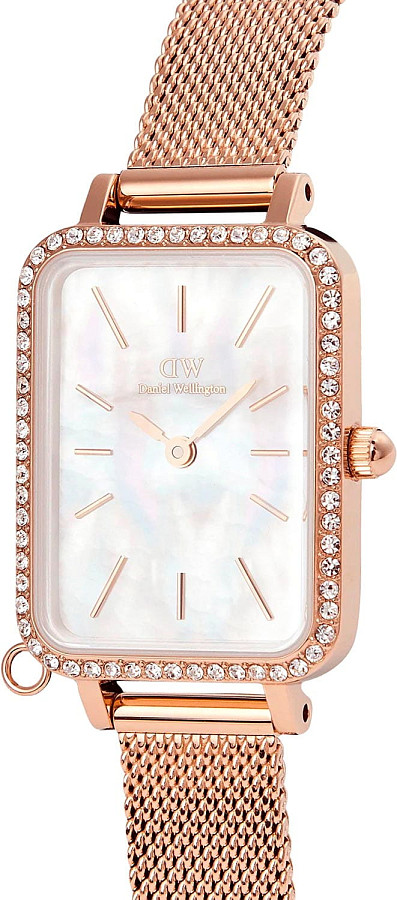 Часы Daniel Wellington Quadro Crystal Zodiac Melrose DW00100748 — нержавеющая сталь с pvd-покрытием, женские