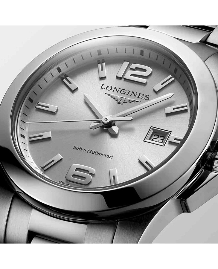 Часы Longines Conquest L3.376.4.76.6 — кварцевые, Швейцария, женские