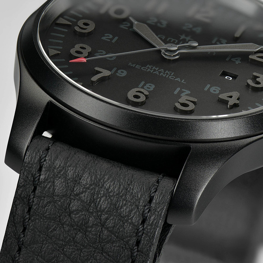 Часы Hamilton Khaki Field Mechanical H69809730 — механические, сталь металл