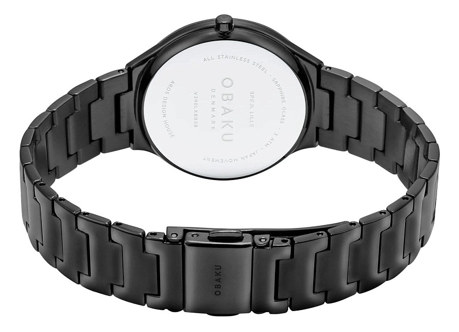 Часы Obaku Links V290LXBBSB — сталь металл, Дания