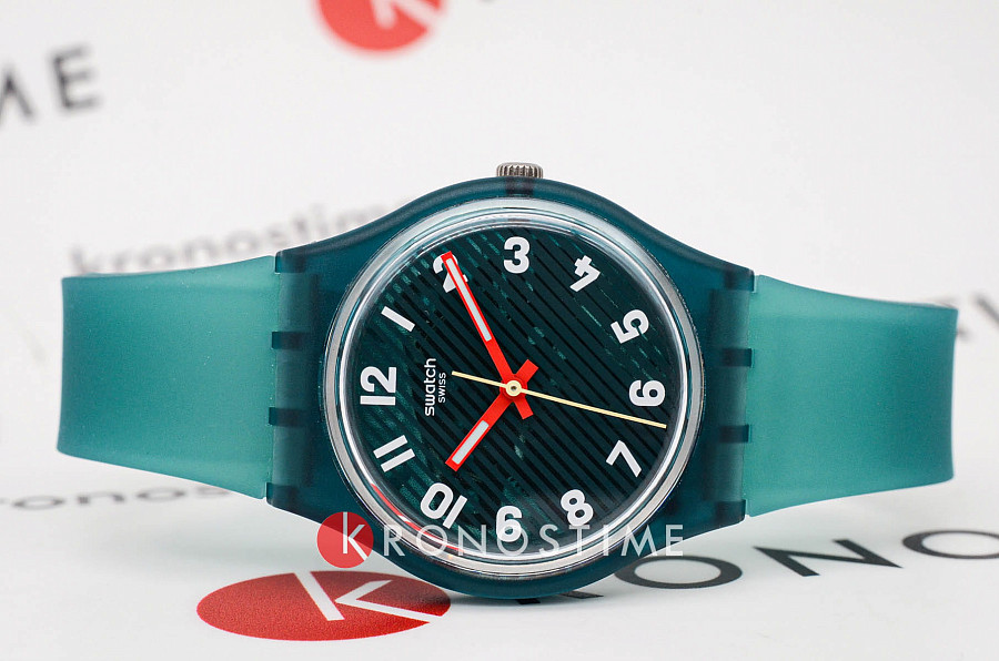 Часы Swatch Wavelengths Of Moss SO28L100 — кварцевые, пластик
