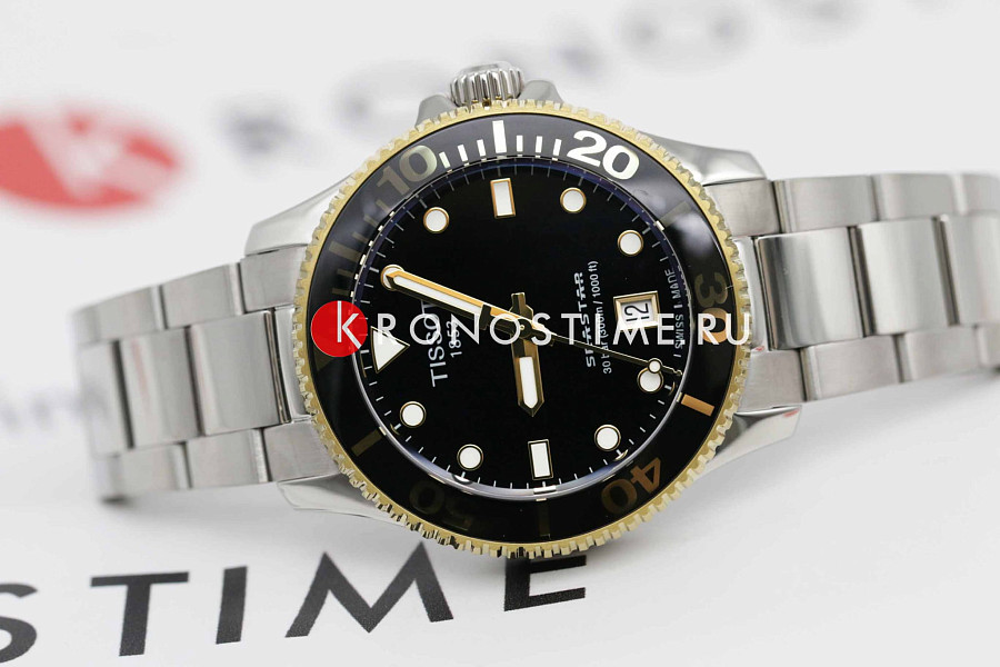 Часы Tissot Seastar 1000 T120.210.21.051.00 — кварцевые, Швейцария, женские