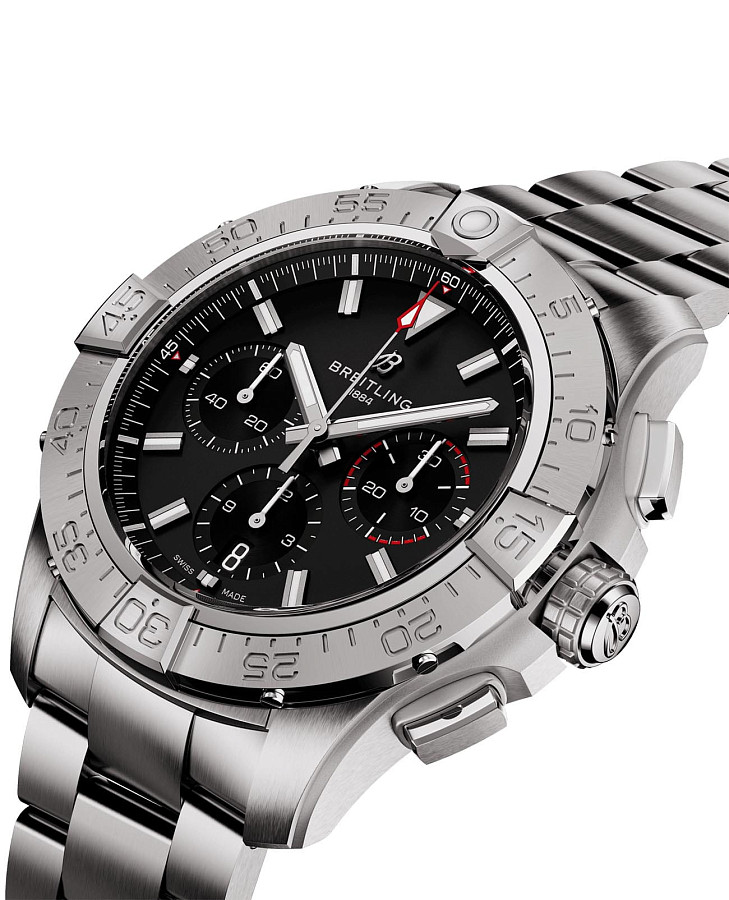 Часы Breitling Avenger B01 Chronograph 44 AB0147101B1A1 — нержавеющая сталь, мужские